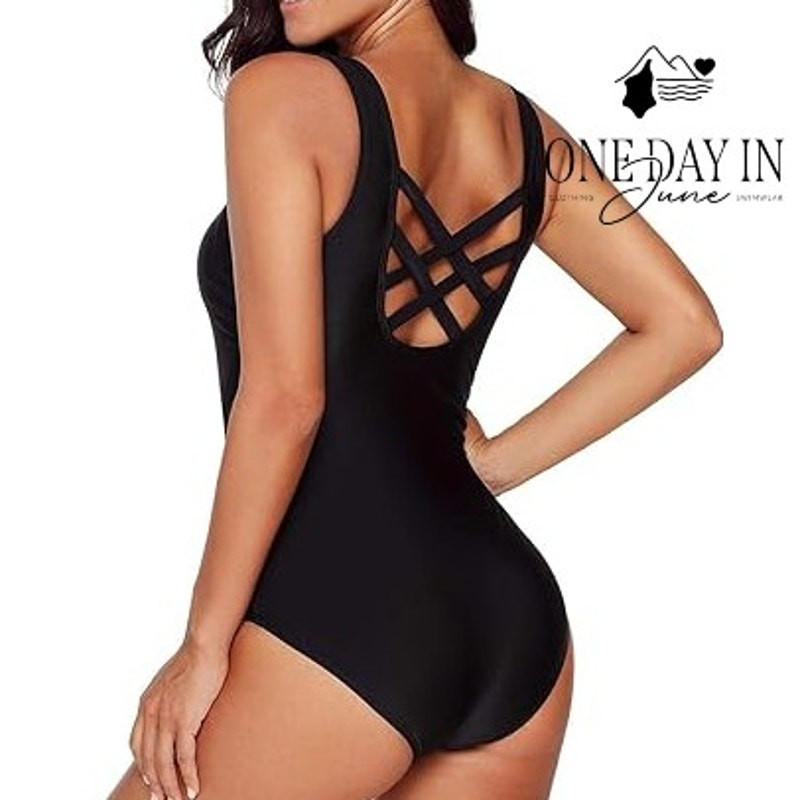CharmLeaks Cage Back Athletic One Piece Swimsuit Size S