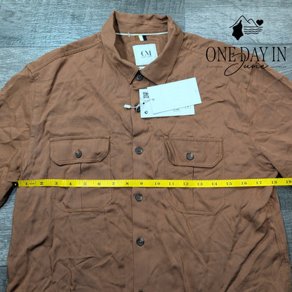 Cactus Man Short Sleeve Button Down Shirt Size S