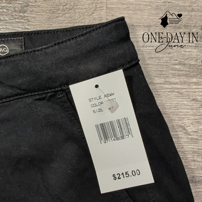 AG Adriano Goldschmied The Caden Tailored Trouser Pants Black NWT $215 Size 4
