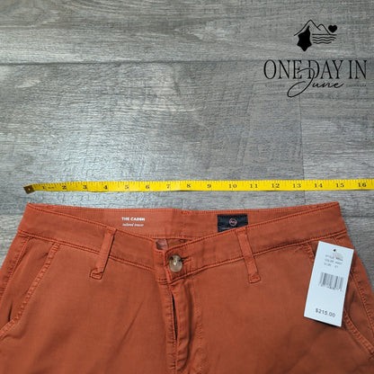 AG Adriano Goldschmied The Caden Tailored Trouser Pants Rust Orange NWT Size 4
