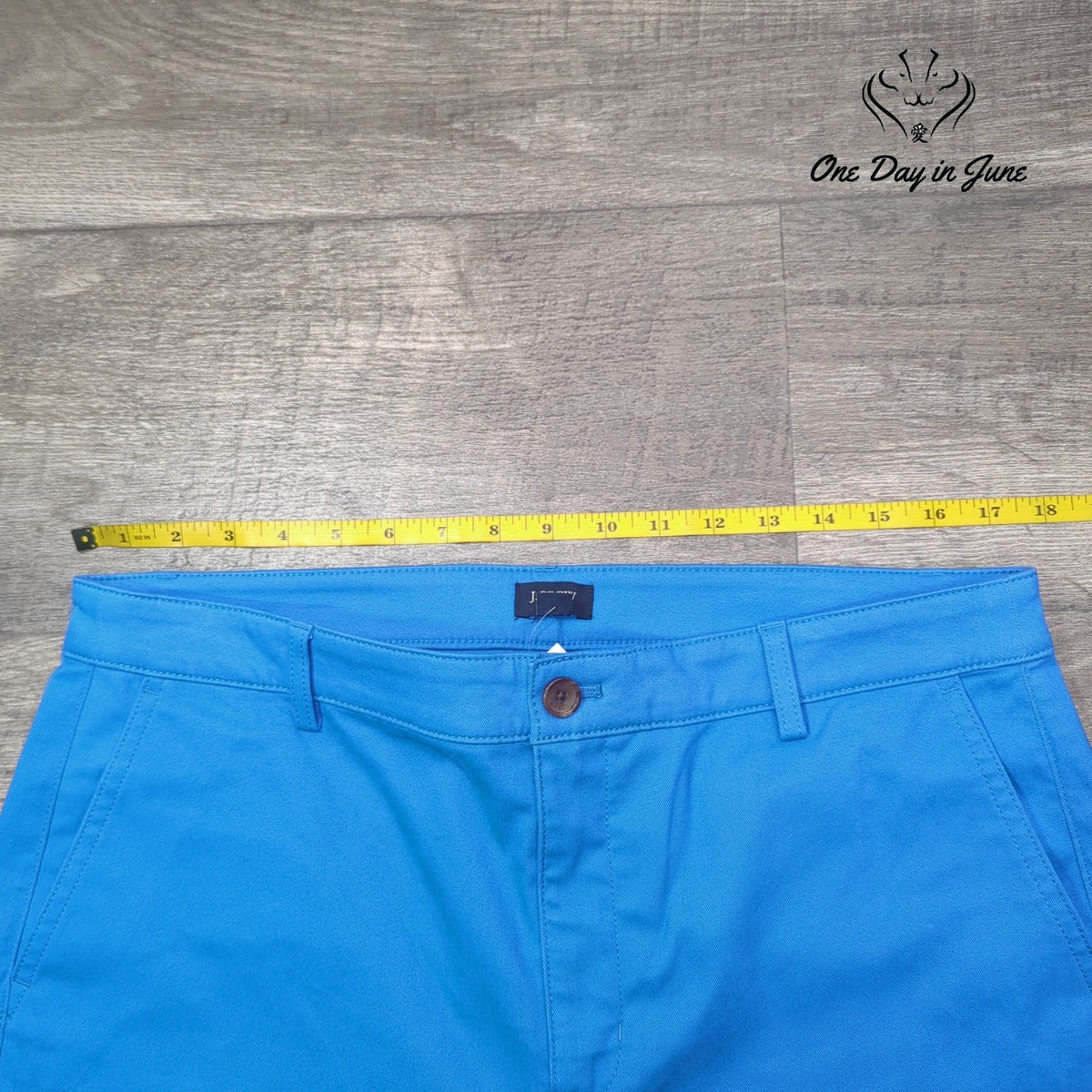 J. Crew High Rise Wide Leg Chino Pants Bright Blue NWT Size 14
