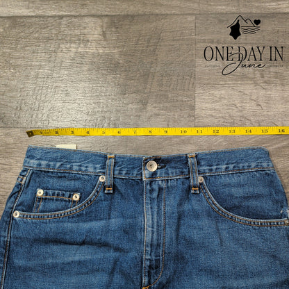 Rag & Bone Denim Mini Skirt Raw Frayed Hem Blue Jeans NWT Size 8 (29)