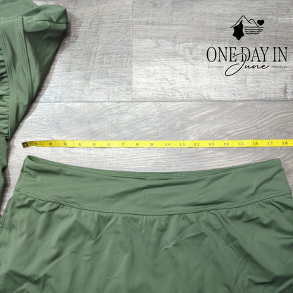 D&Co. Skirted Tankini Swimsuit Size 16