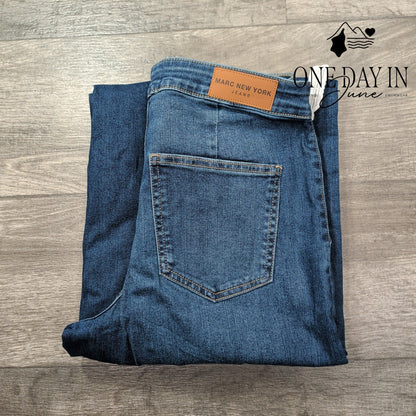 Marc New York Petite High Rise Wide Leg Crop Jeans Size 10P