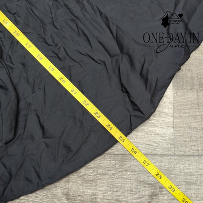 Yonique Tie Front V Neck Tankini Swim Top Black NWT Size M