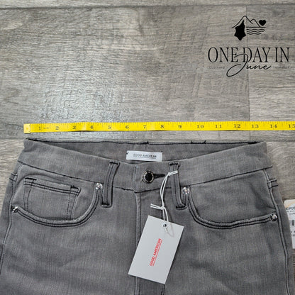 Good American Good Waist High Waist Skinny Raw Hem Jeans Size 8
