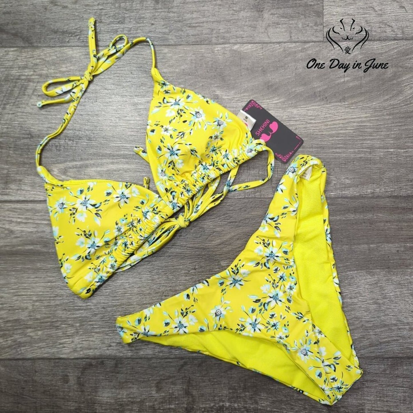 Shekini Triangle Bikini Swimsuit Size S