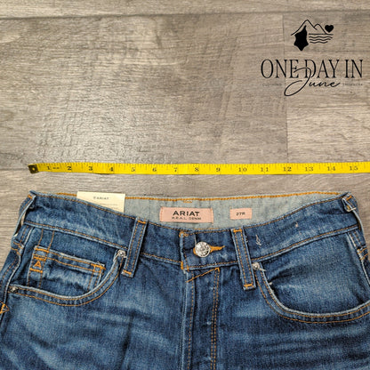 Ariat Ultra High Rise Tomboy Straight Distressed Jeans Size 4 (27)