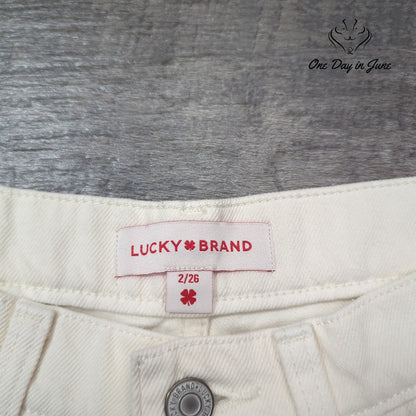 Lucky Brand 90s Loose High Rise Crop Jeans Size 2