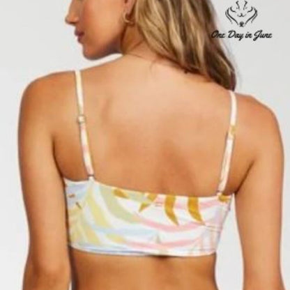 Billabong Tropical Jungle Sunny Reversible Bikini Top Size S