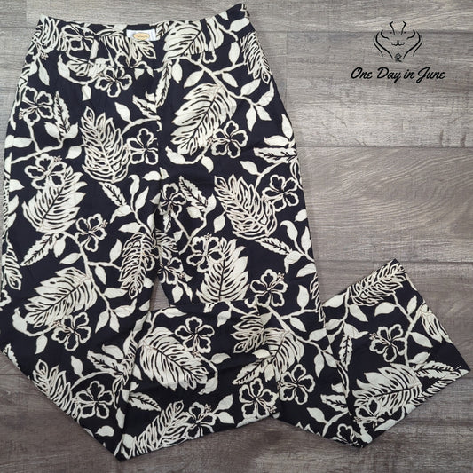 Talbots Floral Dress Pants Size 10