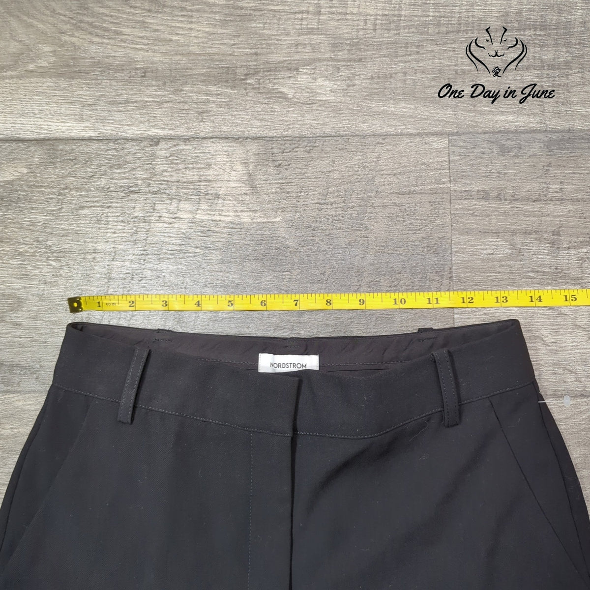 Nordstrom Straight Leg Dress Pants Black Flat Front Career NWT Size 4