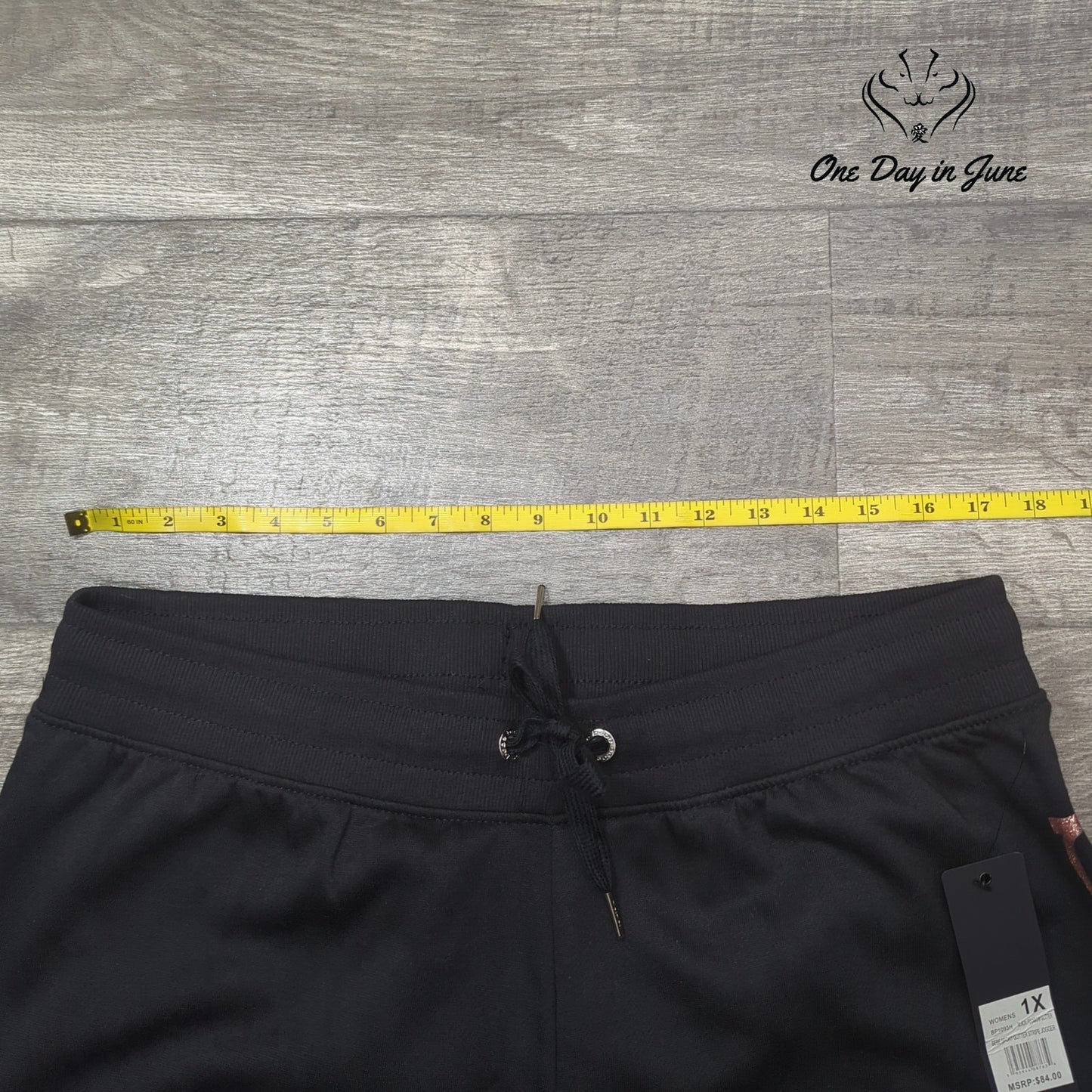Bebe Sport Glitter Stripe Jogger Pants Size 1X