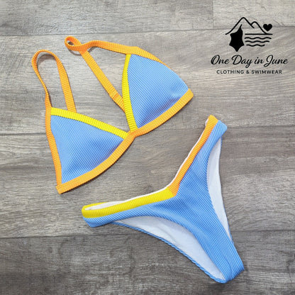 Charmleaks Textured Cheeky Bikini Swimsuit Size S