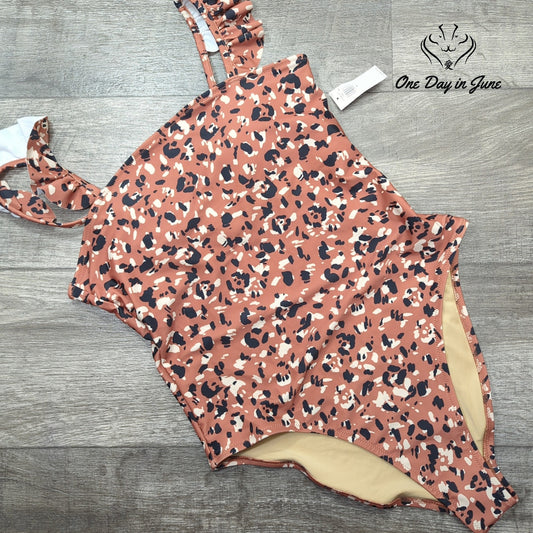 Old Navy Ruffle Strap One Piece Swimsuit Size M