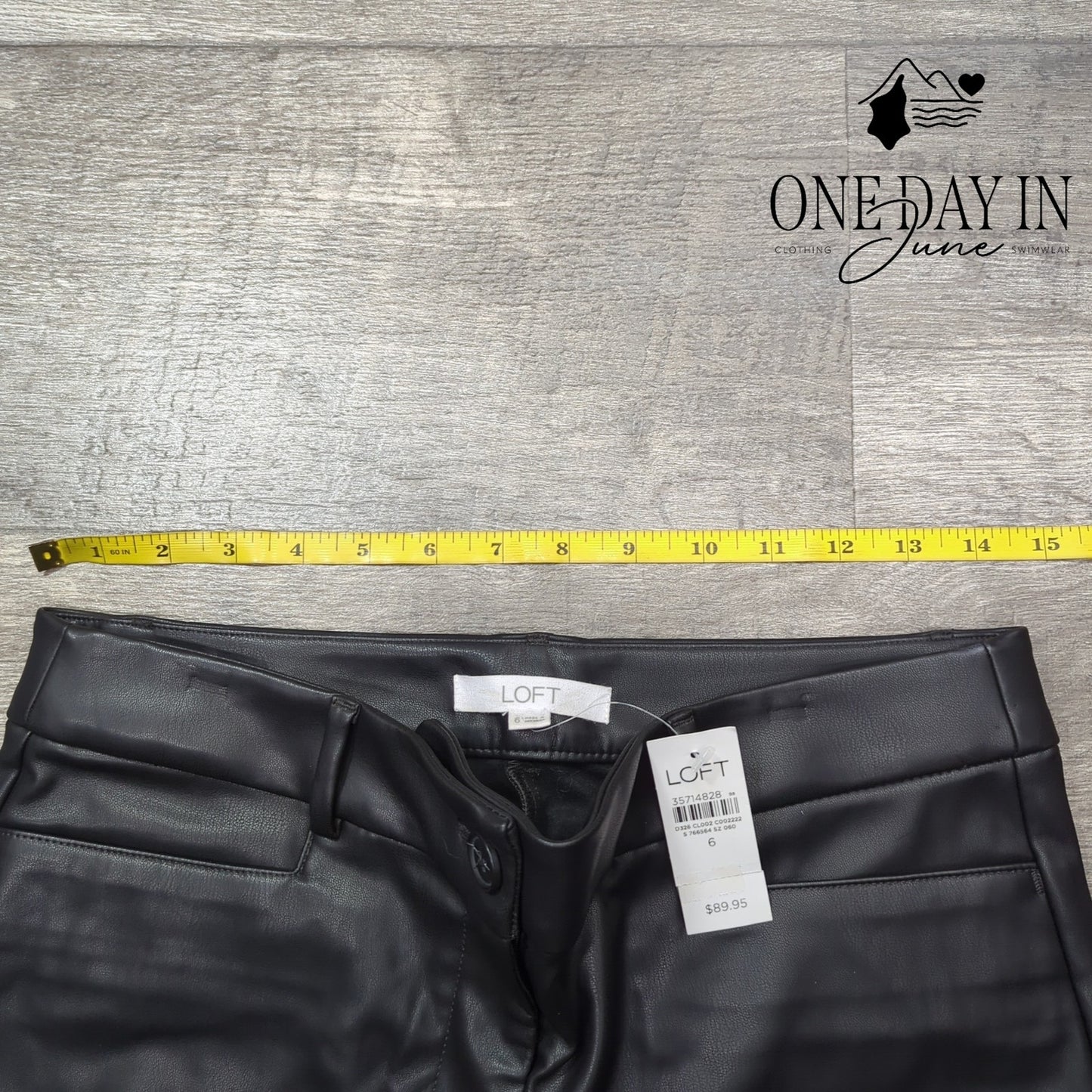 Loft Faux Leather Skinny Pants Size 6