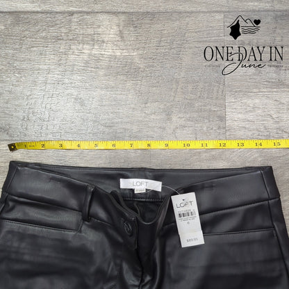 Loft Faux Leather Skinny Pants Size 6