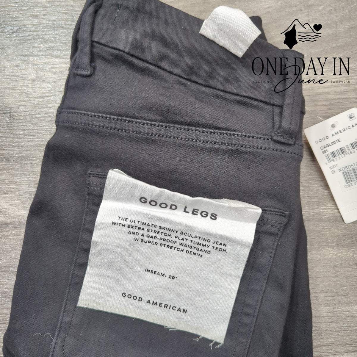 Good American Good Legs Skinny Jeans Black NWT Size 6/28