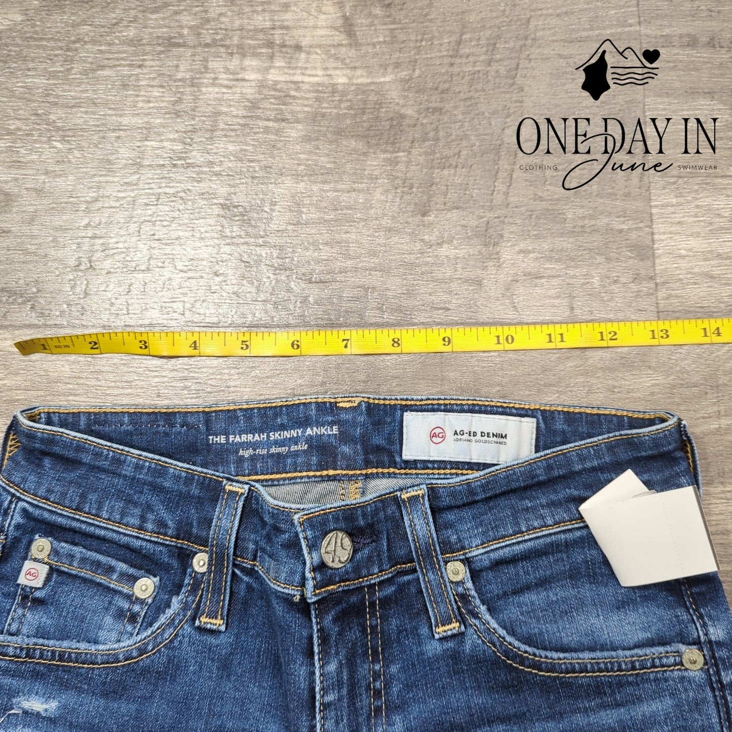 Adriano Goldschmied The Farrah Skinny Ankle Jeans Size 27 (4)