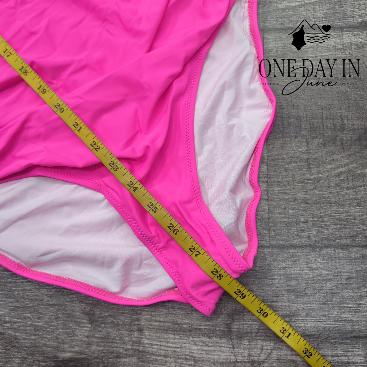 Suuksess Cross Front Halter One Piece Swimsuit Hot Pink Ruched Size M