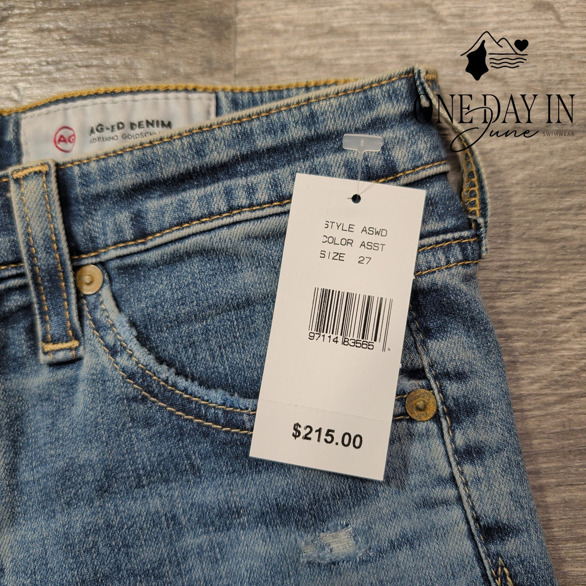 AG Adriano Goldschmied The Sophia High Rise Skinny Jeans Blue NWT Size 4 (27)