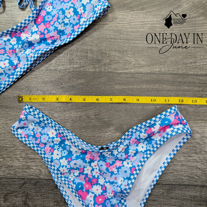 Volafa Floral Cheeky Bikini Swimsuit Size S