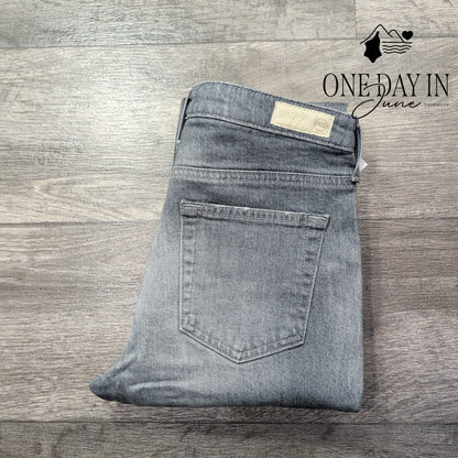 AG Adriano Goldschmied Jodi Crop High Rise Slim Flare Jeans Gray NWT Size 4 (27)