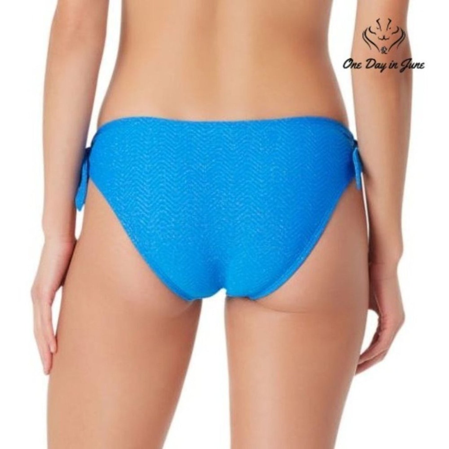 Sugar Beach Textured Hipster Bikini Bottom Size M