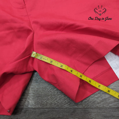 The Limited Tailored Shorts Coral Red Stretch Bermuda Walking Shorts NWT Size 6