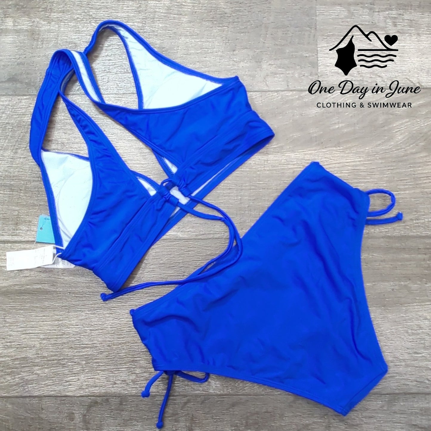 Cupshe Tie Back Tie Side Bikini Swimsuit Size S