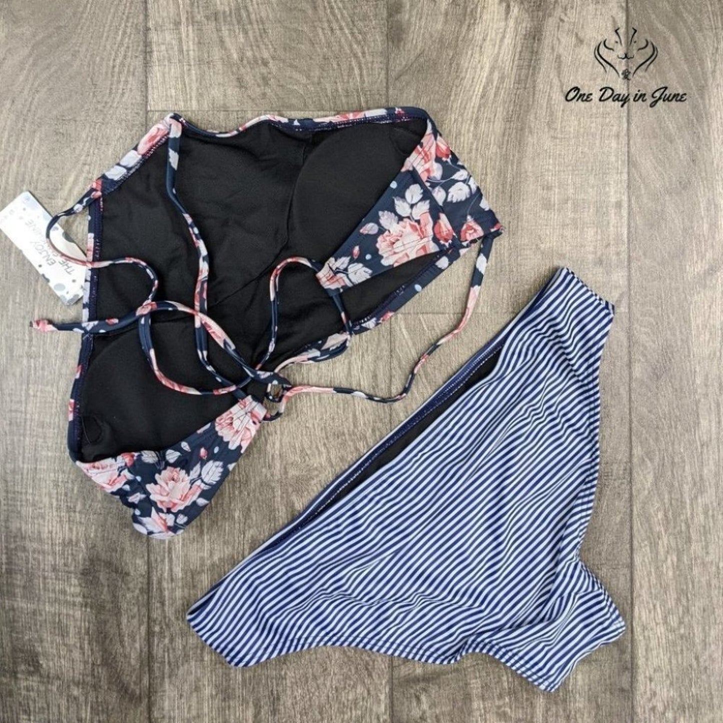 Beautyin High Neck Halter Bikini Swimsuit Size 2XL