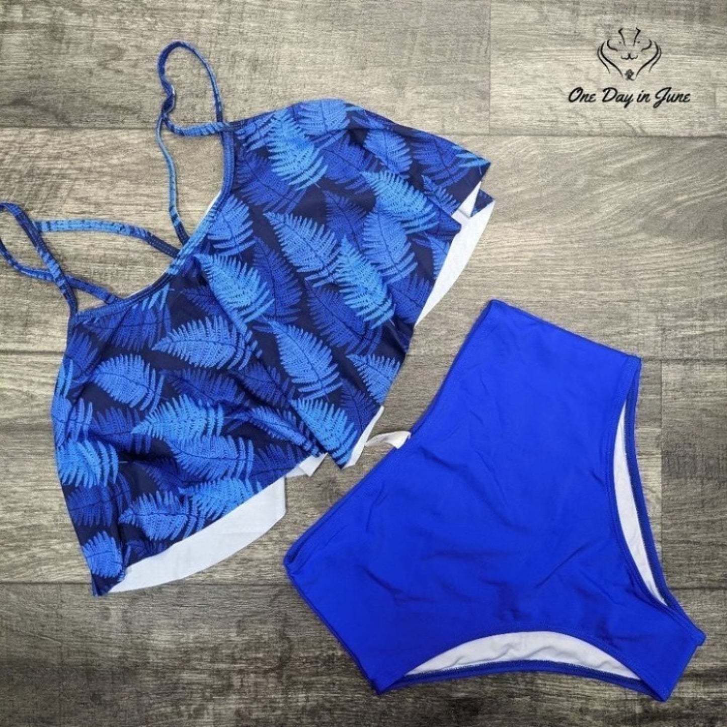 Peddney Flounce High Waist Bikini Swimsuit Size S