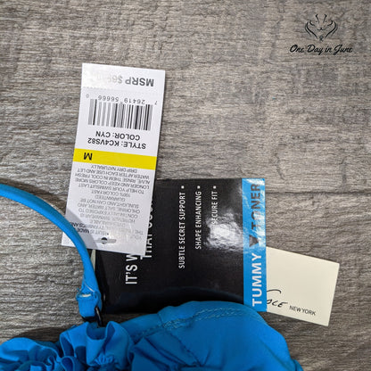 Kenneth Cole Tummy Toner Tankini Top Swimsuit Size M