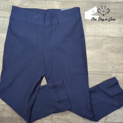 Crown & Ivy Petite Harbor Navy Cropped Pants Size 12P