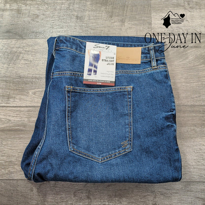 Seven7 Plus Size Loose Straight Jeans Size 22W