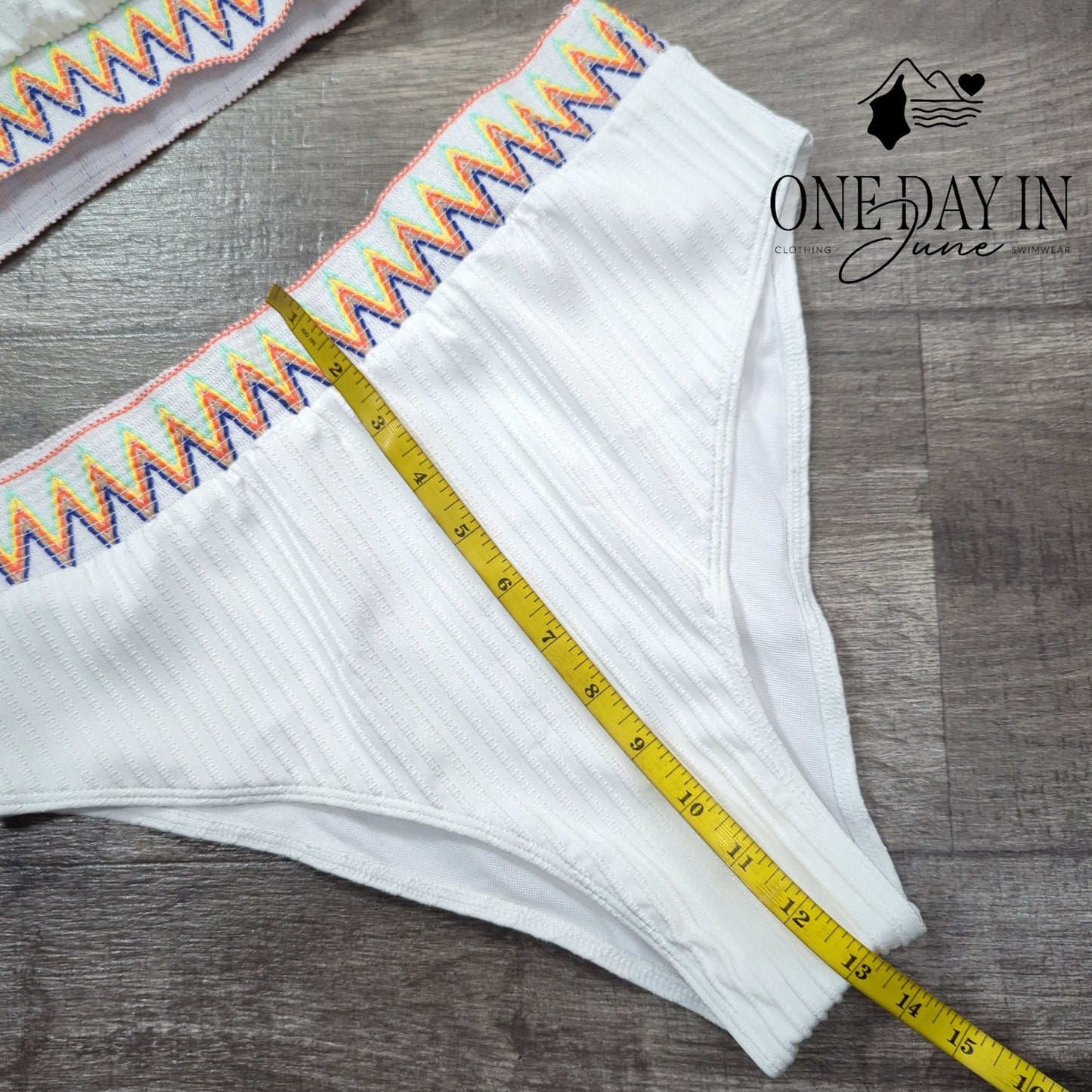 Zuobango High Waist Crop Bikini Swimsuit Size XL