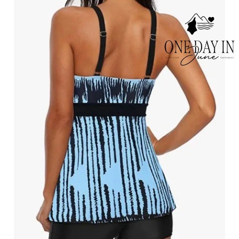 CharmLeaks Plus Size Cage Back Tankini Swimsuit Size 3XL