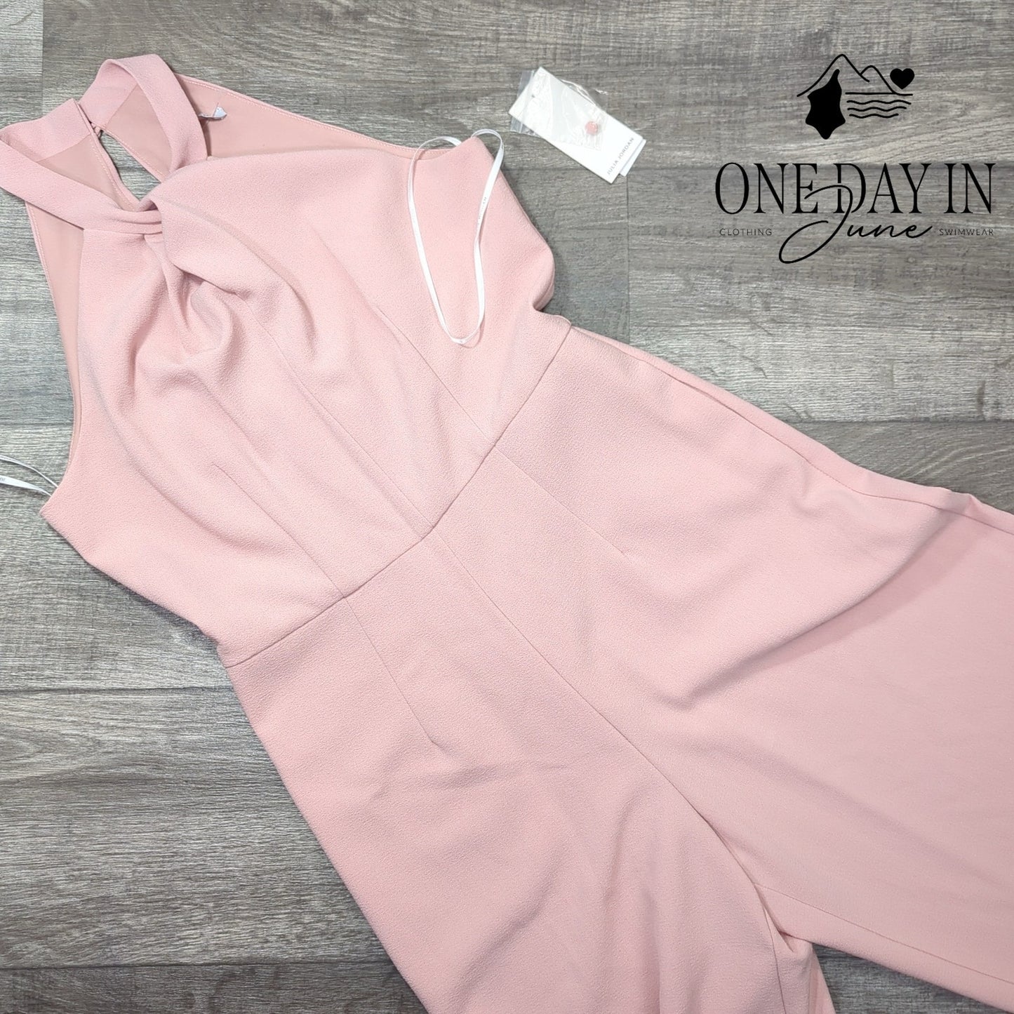 Julia Jordan High Neck Twist Front Jumpsuit Size 10