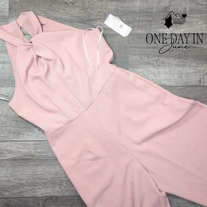 Julia Jordan High Neck Twist Front Jumpsuit Size 10
