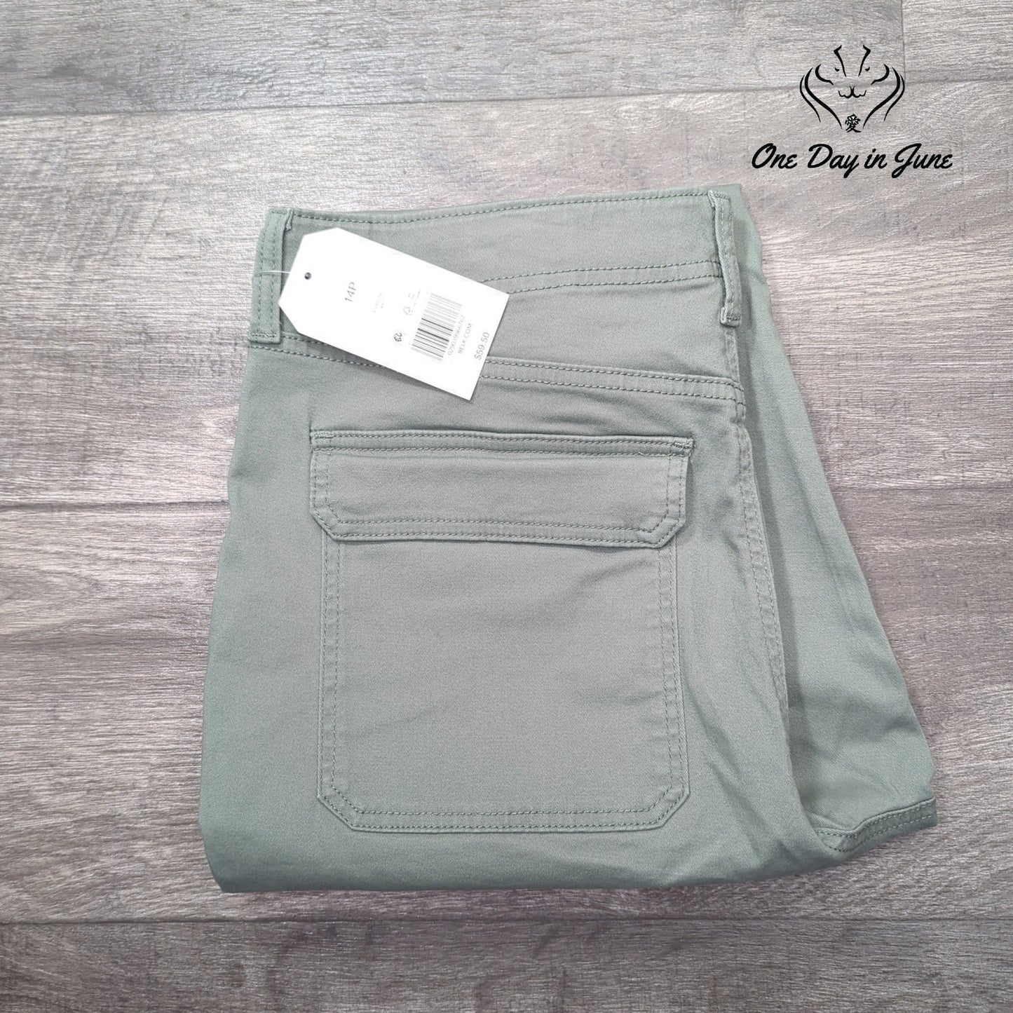 Wonderly Petite Utility High Rise Ankle Length Pants Size 14P