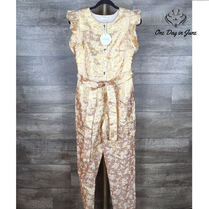 Storia Cap Sleeve Jumpsuit Size S