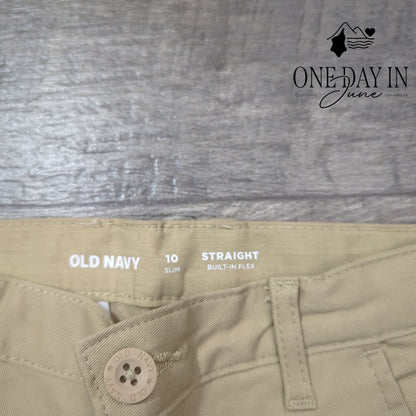 Old Navy Slim Straight Chino Pants Size 10