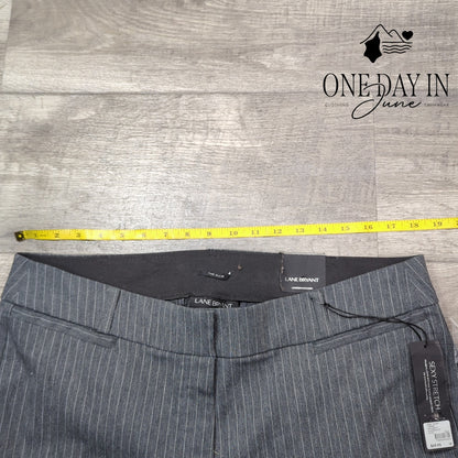 Lane Bryant The Allie Pin Striped Ankle Pants Size 18