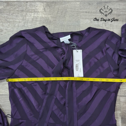 Liz Claiborne Long Sleeve Mysterious Purple Dress Size 6