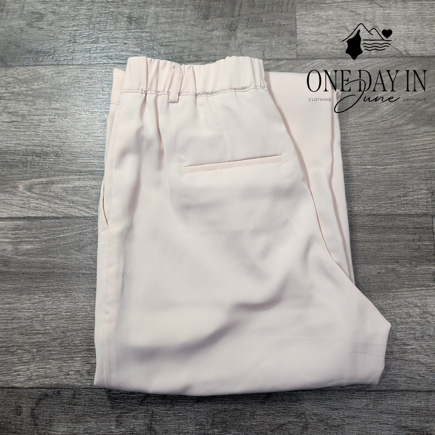 Z Supply Pleated Dress Pants Blush Pink Straight Leg NWT Size M