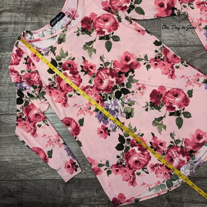 Star Vixen Long Sleeve Floral Blouse Size L