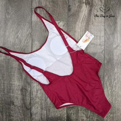 Prettygarden U Neck One Piece Swimsuit Size S