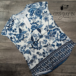Xieerduo Floral Sleeveless Top Size S