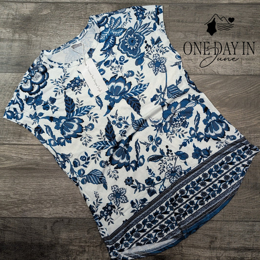 Xieerduo Floral Sleeveless Top Size S