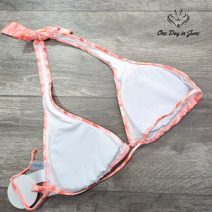 Decree Halter Triangle Bikini Top Size XL